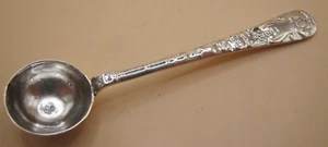 Beautiful Solid Silver Condiment / Salt Spoon With Rose Handle SOLD INDIVIDUALLY - Picture 1 of 6