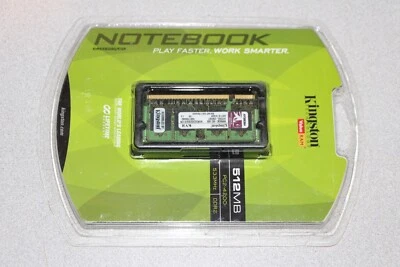 Kingston Notebook 512MB PC2-4200 533MHz DDR2 KVR533D2SO/512R NEW - Image 1 of 4
