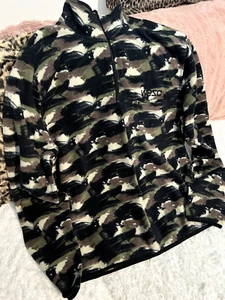 SUÉTER WESC UNISEX CUARTO CON CREMALLERA LANA NEGRO CAMUFLAJE PARA HOMBRE XXL MUJER XXXL - Imagen 1 de 3