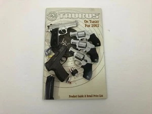 TAURUS Firearms Catalog Product Guide Price List 2002 Guns Rifles Hunting - Picture 1 of 8