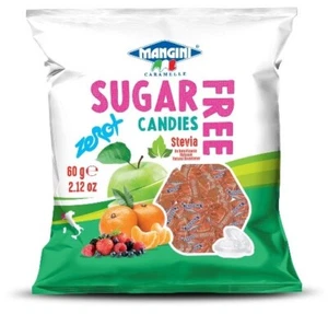Bonbons mit grünem Apfelgeschmack und Stevia, zuckerfrei 60 g - Bild 1 von 1