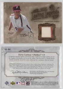 2005 SP Legendary Cuts Lasting Legends Memorabilia Steve Carlton #LL-SC HOF
