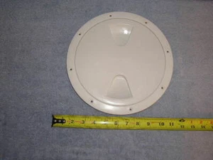 10.25 OD 8" Hole RV Marine Screw Twist Water Tight Deck Plate Access Cover Door - Picture 1 of 5