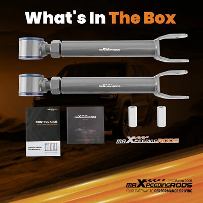 2 Front Upper Heavy Duty Adjustable Control Arms For Jeep Cherokee XJ 1984-2001 - Image 1 of 4