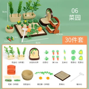 30PC Pastoral Decor 1:12 Scale Dolls House Miniatures Accessory Vegetable Garden - Picture 1 of 5