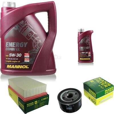 6L MANNOL 5W-30 Combi LL+MANN-FILTER für Nissan Tiida Schrägheck C11 1.5 dCi - Bild 1 von 4