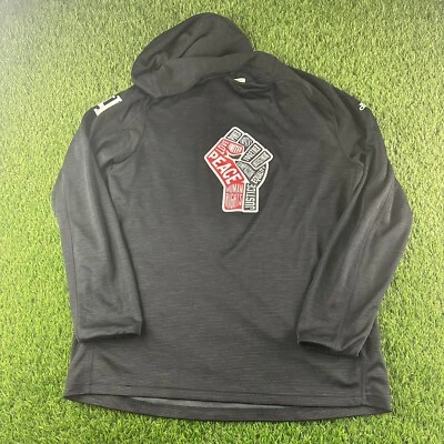 Men’s Adidas IU Indiana Hoosiers LS Top Hoodie Peace Human Rights RARE Sz Large - Image 1 of 4