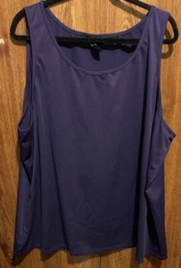 Maggie Barnes Essentials Tank Size 4X (30/32) Top Sleeveless Cami Purple - Picture 1 of 9