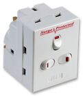 PRO ELEC - 3 Way Switched Surge Protected Plug Adaptor, 13A Fused
