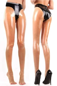 latex leggings Women rubber high waist stirrupped leggings sheath 0.4mm - Picture 1 of 4