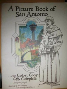 Unused A PICTURE BOOK OF SAN ANTONIO coloring by Hudgins & Bowen 1998 Texas - Picture 1 of 7