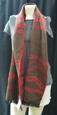 Croft & Barrow Bufanda Flecos Invierno Cálido Largo Envoltura Ladrillo Rojo y Marrón TALLA ÚNICA NUEVO CON ETIQUETAS Foto 1 de 3
