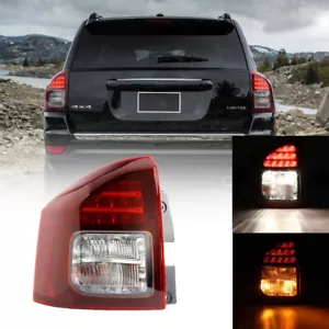 Left Side LED Tail Light For 2014-2017 Jeep Compass Rear Tail Stop Brake Light - Picture 1 of 12