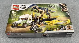 LEGO 76966 Jurassic World Dinosaurio Allosaurus Camión de Transporte Nuevo en Caja NUEVO Daño - Imagen 1 de 12