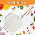 Pizza Peel with Removable Wooden Handle - Aluminium Pizza Paddle 12-Inch
