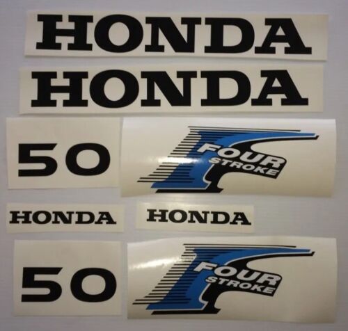 Honda 50hp 4 stroke outboard engine decals/sticker kit