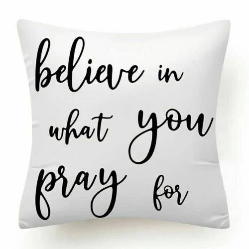 靠垫套白色黑色柔软双面装饰枕套18x18 — 第 1/1 张图片