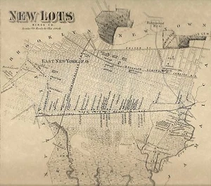 East New York New Lots NY 1873 Street Maps Nice Detail 4 Maps - Picture 1 of 4