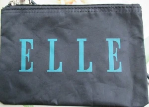 Elle Black Cosmetic Bag, New - Picture 1 of 3