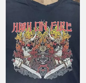 VINTAGE HIGH ON FIRE T-shirt For Men Women Tee Size S-5XL - Picture 1 of 6
