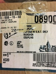 (20) IPEX-KWIKON 089002 KC20 NICHTMETALLISCHE ENT SCHNAPPKUPPLUNG, 1" SCHNELLER VERSAND - Bild 1 von 2