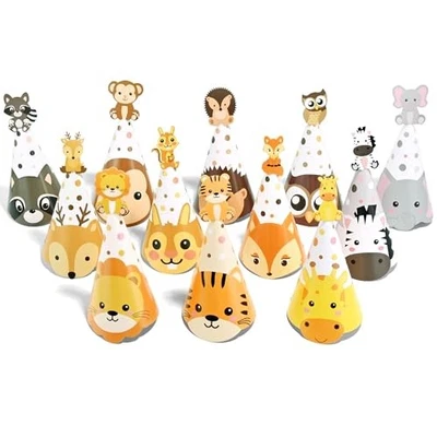 Sombreros de fiesta CANREVEL para niños y adultos, suministros de fiesta para animales de fiesta - 12 piezas Foto 1 de 4