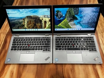 (LOT of 2)Lenovo Thinkpad L380 Yoga i5-8250 8GB RAM 512GB SSD Win 11 Pro TOUCH - Image 1 of 4