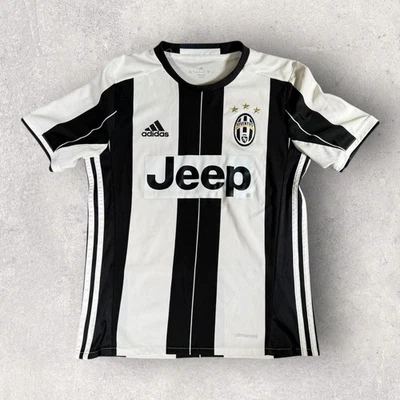 阿迪达斯尤文图斯FC 2016主场足球球衣套件A16244青少年尺寸L吉普车*缺陷 — 第 1/4 张图片