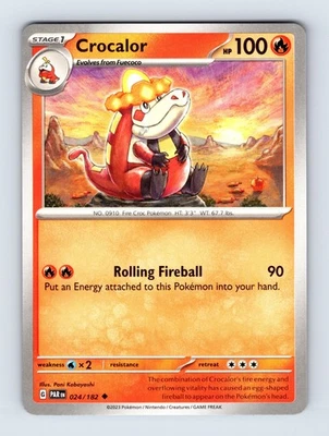 (2x PlaySet) - Crocalor 024/182 SV04: Paradox Rift 024/182 NM/LP - Image 1 of 2