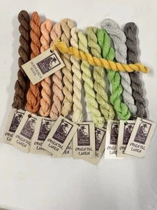 Thread Gatherer 11 Skeins ORIENTAL LINEN (52% Silk) Thread + 1 Wool-needlepoint - Picture 1 of 5