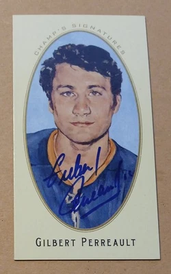 2011-12 Parkhurst Champions Mini Signatures #16 Gilbert Perreault Sabres - Imagem 1 de 2