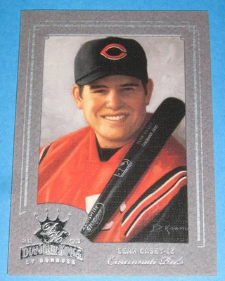 Donruss Diamond Kings 2003 lámina de plata Sean Casey #/400 Foto 1 de 2