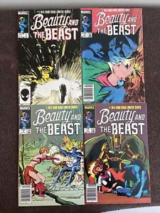 BEAUTY AND THE BEAST #1-4 (Marvel, 1984) Beast & Dazzler ~ Complete Lot 4 Books