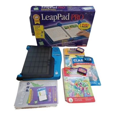 LeapPad Pro Learning System Model 30-030 3 Books And 3 Games Working - Image 1 of 4