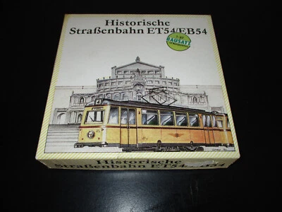 Historische Straßenbahn ET54 / EB54 Prefo Bausatz 1:87 - Inhalt 2 Modelle ! - Bild 1 von 4