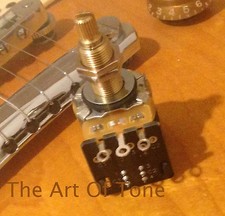 1X CTS 500K PUSH/PULL LONG (3/4") SPLIT SHAFT AUDIO TAPER  POT / POTENTIOMETER