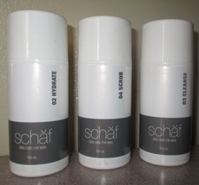 SCHAF Skin Care For Men-Scrub, Hydrate & Cleanse-Paraben & Fragrance Free
