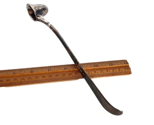 Vintage Gerity Georgian G48 Cavalier Helmut Silver Plated Candle Snuffer *10" - Picture 1 of 5