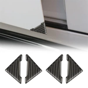 4x Carbon Fiber Texture Car SUV Truck Door Corner Anti-Collision Strip Trim Set - Picture 1 of 6