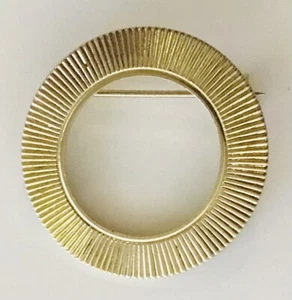 Broche circular de joyería raro vintage (N15) - Imagen 1 de 2