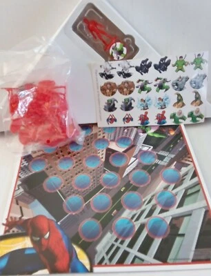 PARTSONLY 24 PAWNS/24 STICKERS MARVEL SPIDER SENSE SPIDER-MAN MEMORY MATCH GAME  - Image 1 of 2