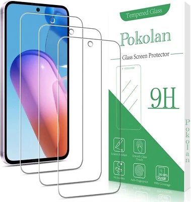 [3 Pack] Screen Protector for Samsung Galaxy A55 5G Tempered Glass, 9H Hardness - image 1 of 4