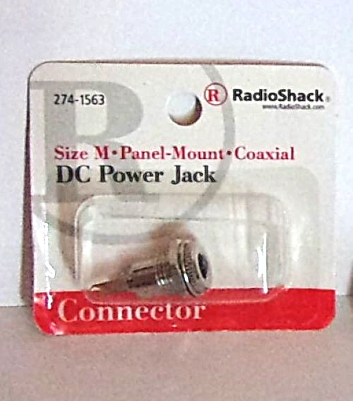 Radio Shack #274-1563 Size M Panel-Mount Coaxial DC Power Jack  NEW - Image 1 of 1