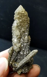 19g Rare Natural Smoky Green Backbone Quartz Crystal Cluster Specimen Mongolia - Picture 1 of 20