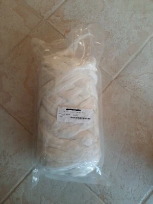 Flax Tops Sliver Color Natural White 1 Kg. Spinning Felting - Image 1 of 2