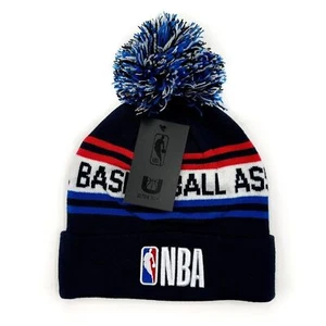 NBA Basketball Beanie Hat Fan Gear Gift Navy Blue Red White Basketball - Picture 1 of 4