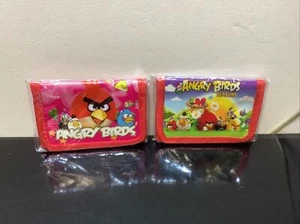 Angry Birds  Tri-fold Wallet X2 Joblot Kids Purse Fabric Canvas NEW Bundle 2 - Picture 1 of 4