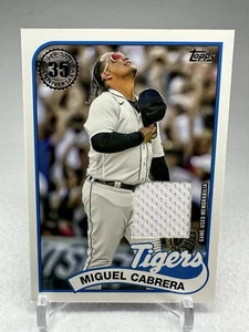 2024 Topps Baseball 35th Anniversary Patch # 89R2-MC Miguel Cabrera - Picture 1 of 6