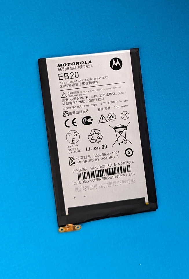 BATERÍA DE REPUESTO OEM MOTOROLA EB20 SNN5899A EB-20 PARA DROID RAZR SKU#2056 Foto 1 de 1