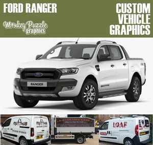 Ford Ranger Van Graphics Kit, Lettering, Sign Writing, Car, Decals Stickers - Picture 1 of 4